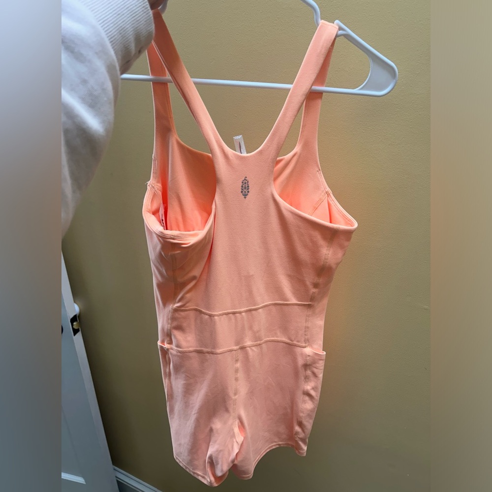 FP Movement by Free People Peach Sleeveless Romper - Picture 3 of 4